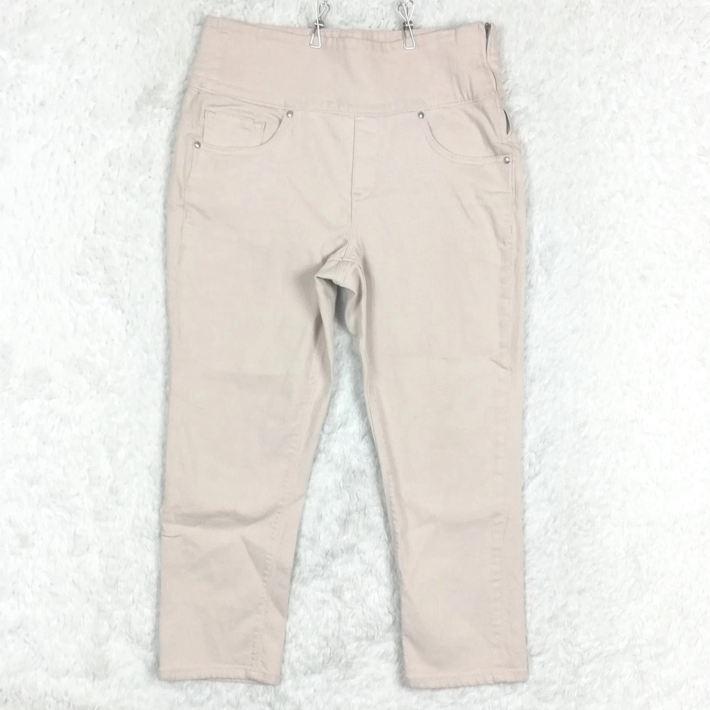 Spanx Womens Pants The Signature Capri Beige Stretch Tummy Control High Rise 31